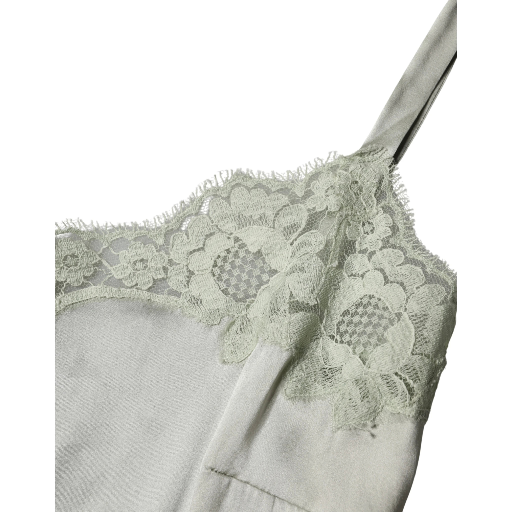 Light Green Floral Lace Lingerie Top Underwear