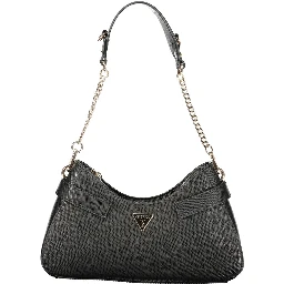 Black Polyurethane Women's Handbag
