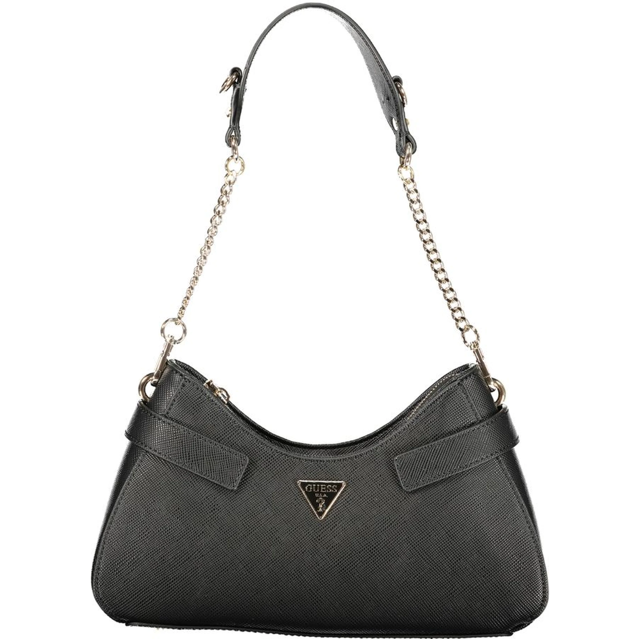 Black Polyurethane Women's Handbag