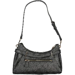 Nero Polyurethane Women Handbag