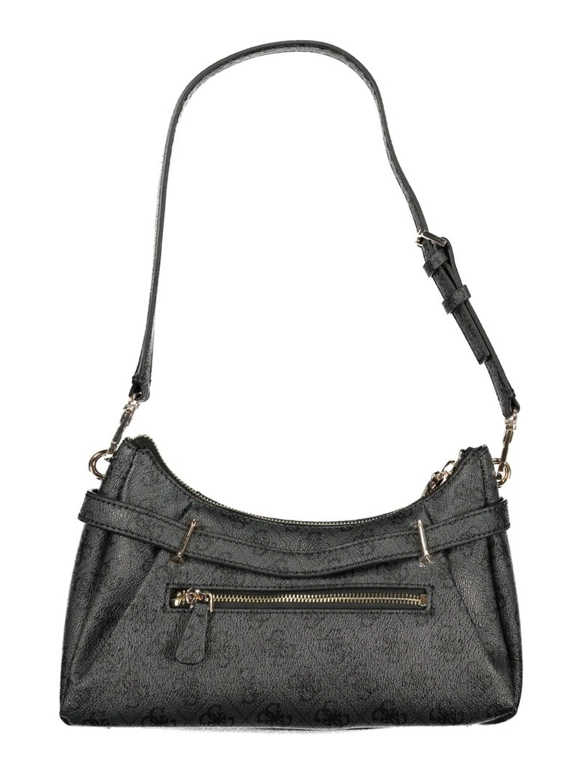 Nero Polyurethane Women Handbag