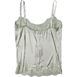 Light Green Floral Lace Lingerie Top Underwear