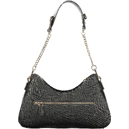 Black Polyurethane Women's Handbag