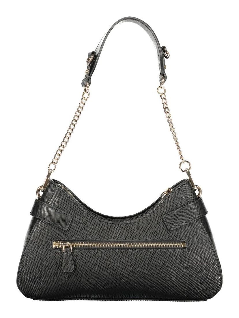 Black Polyurethane Women's Handbag