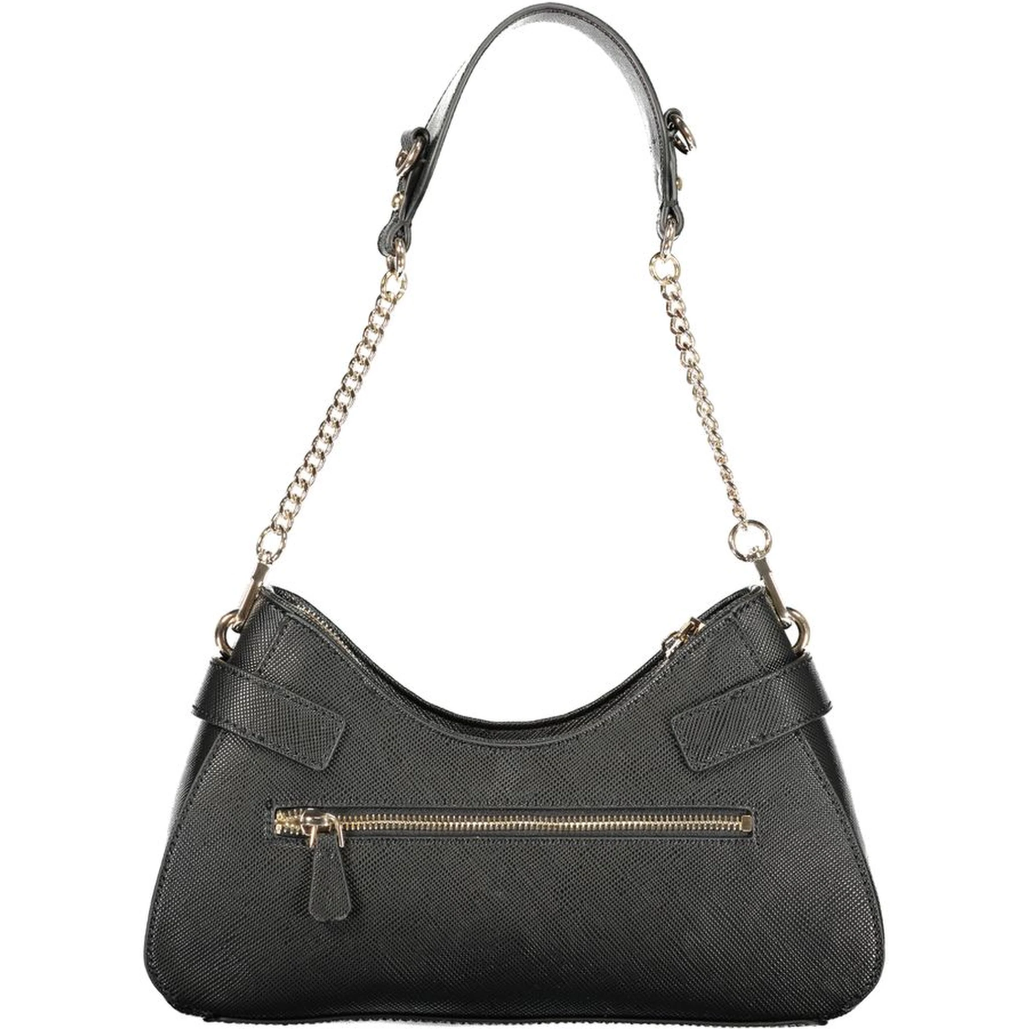Black Polyurethane Women's Handbag