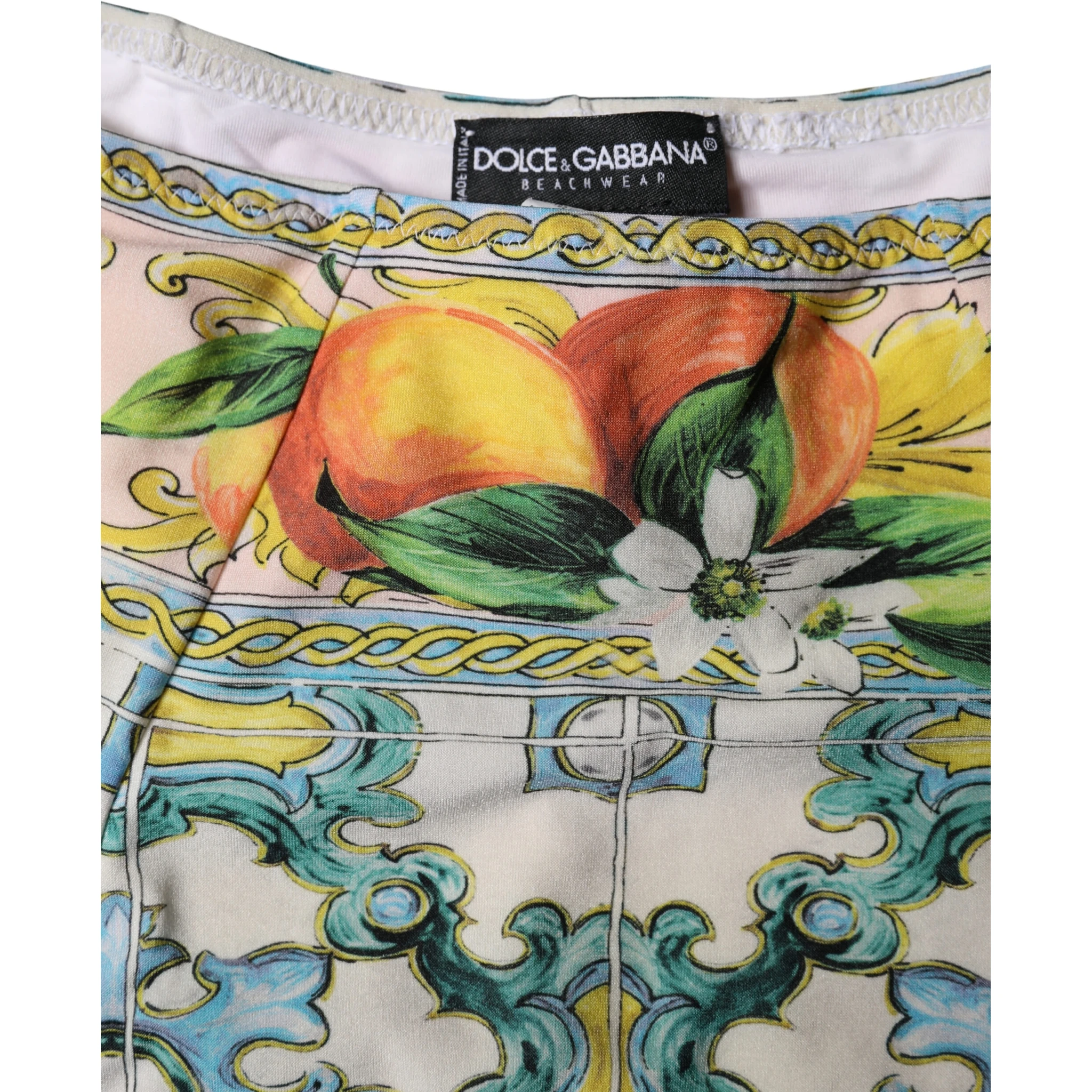 Multicolor Sicily High Waist Bikini Bottom Swimwear