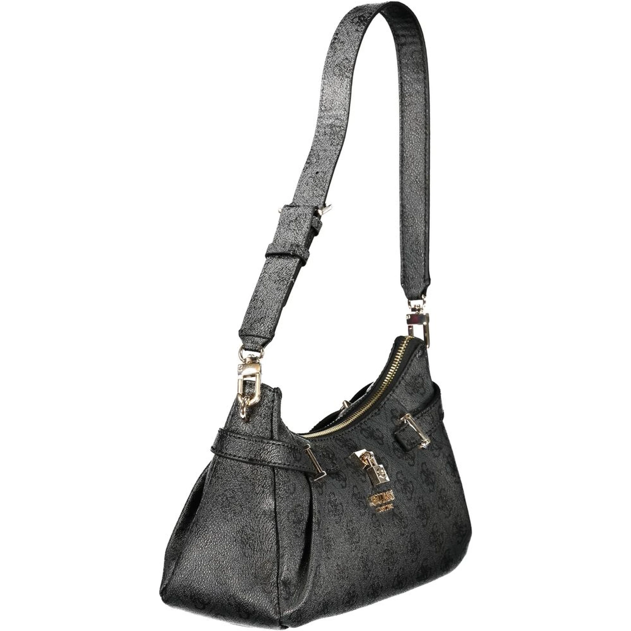 Nero Polyurethane Women Handbag