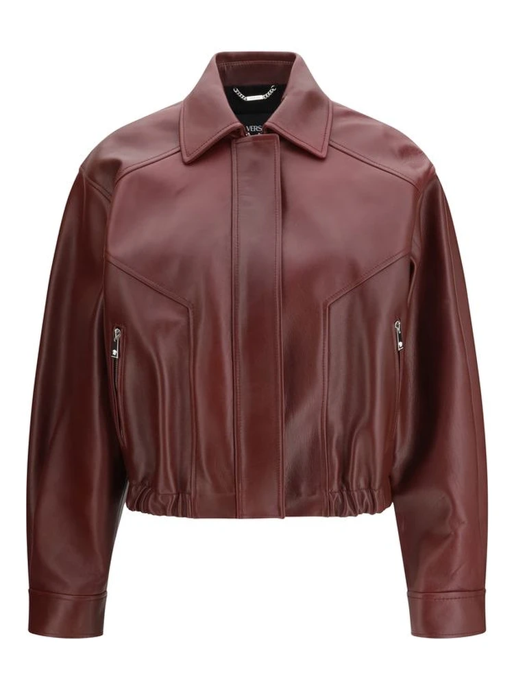 Bordeaux Leather Jacket