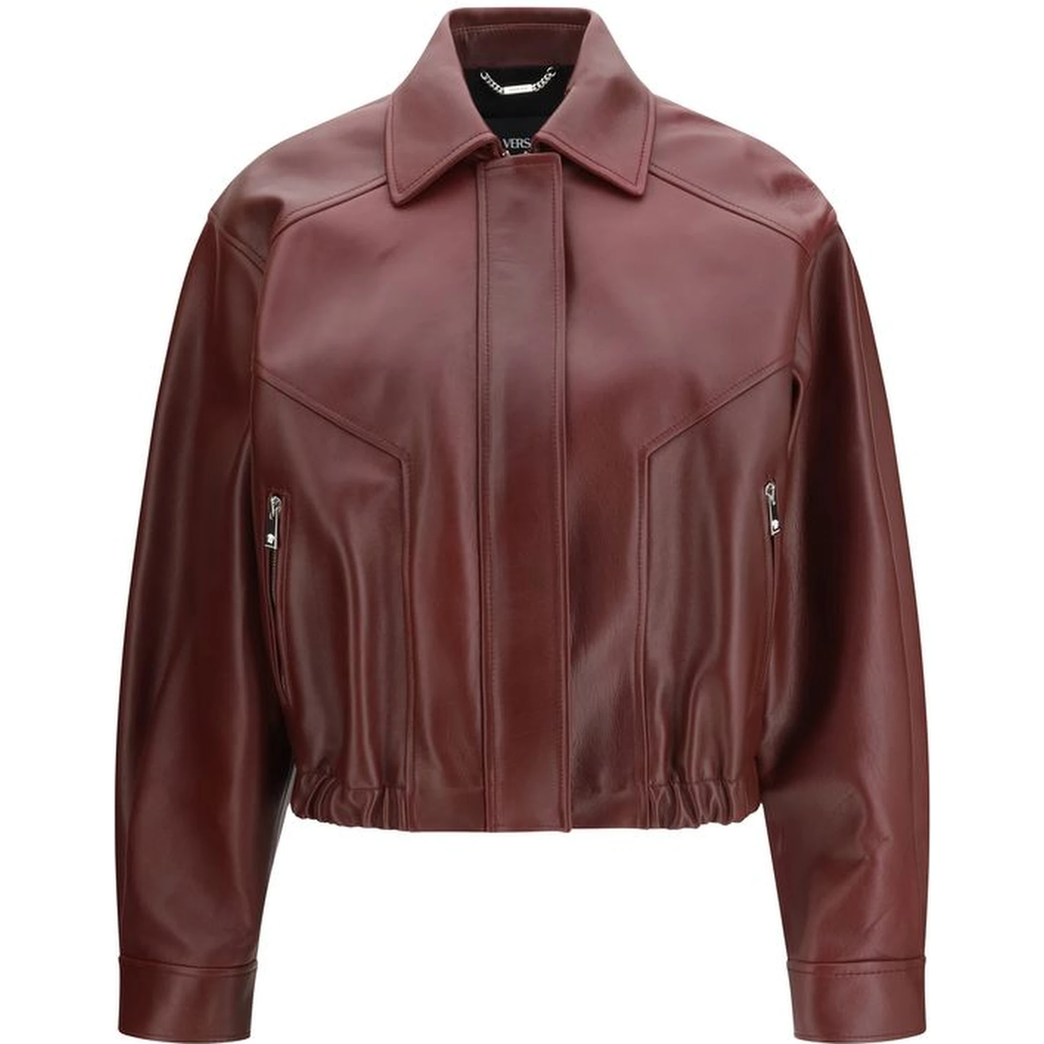 Bordeaux Leather Jacket