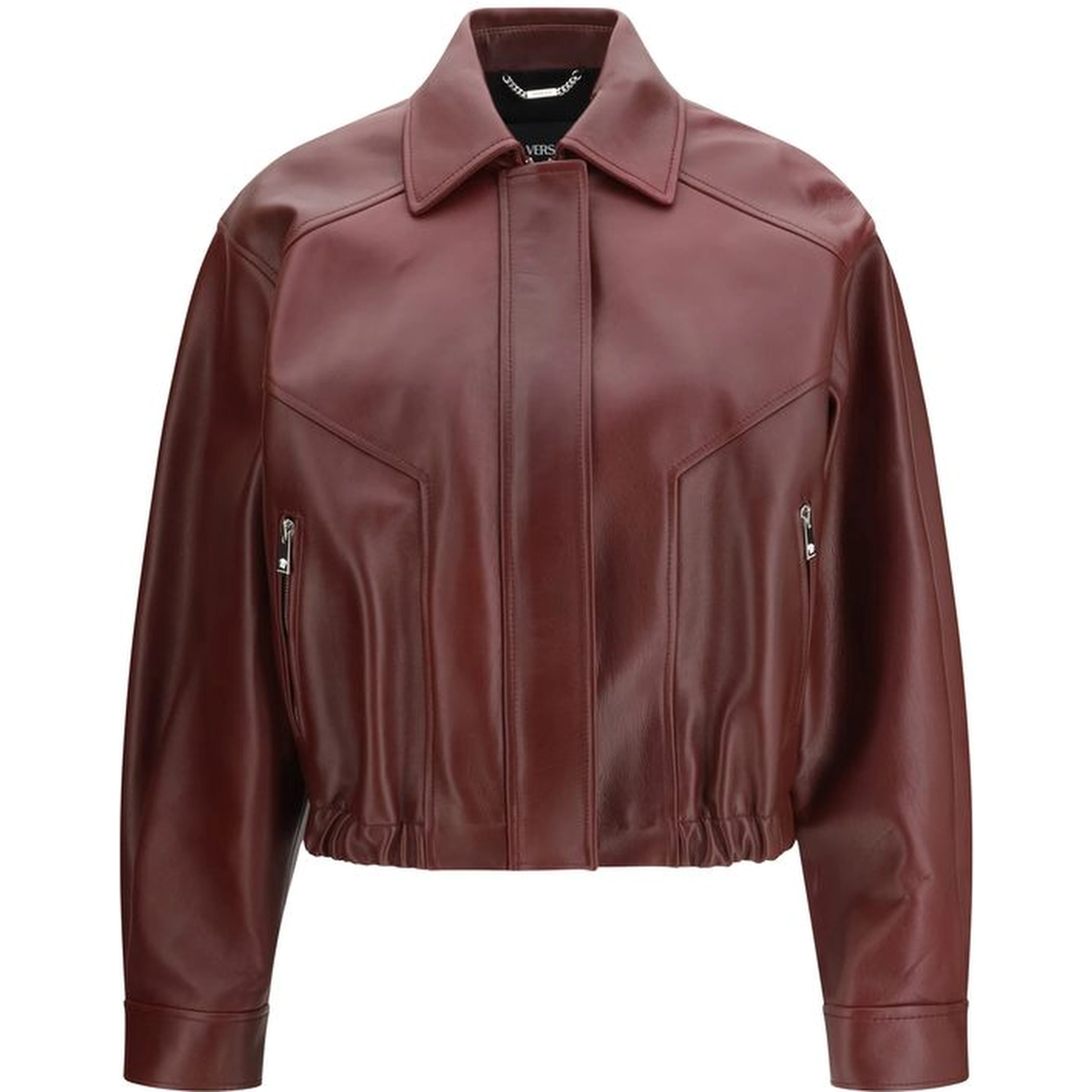Bordeaux Leather Jacket