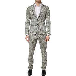 Gray Single Breasted Formal 2 Piece Suit