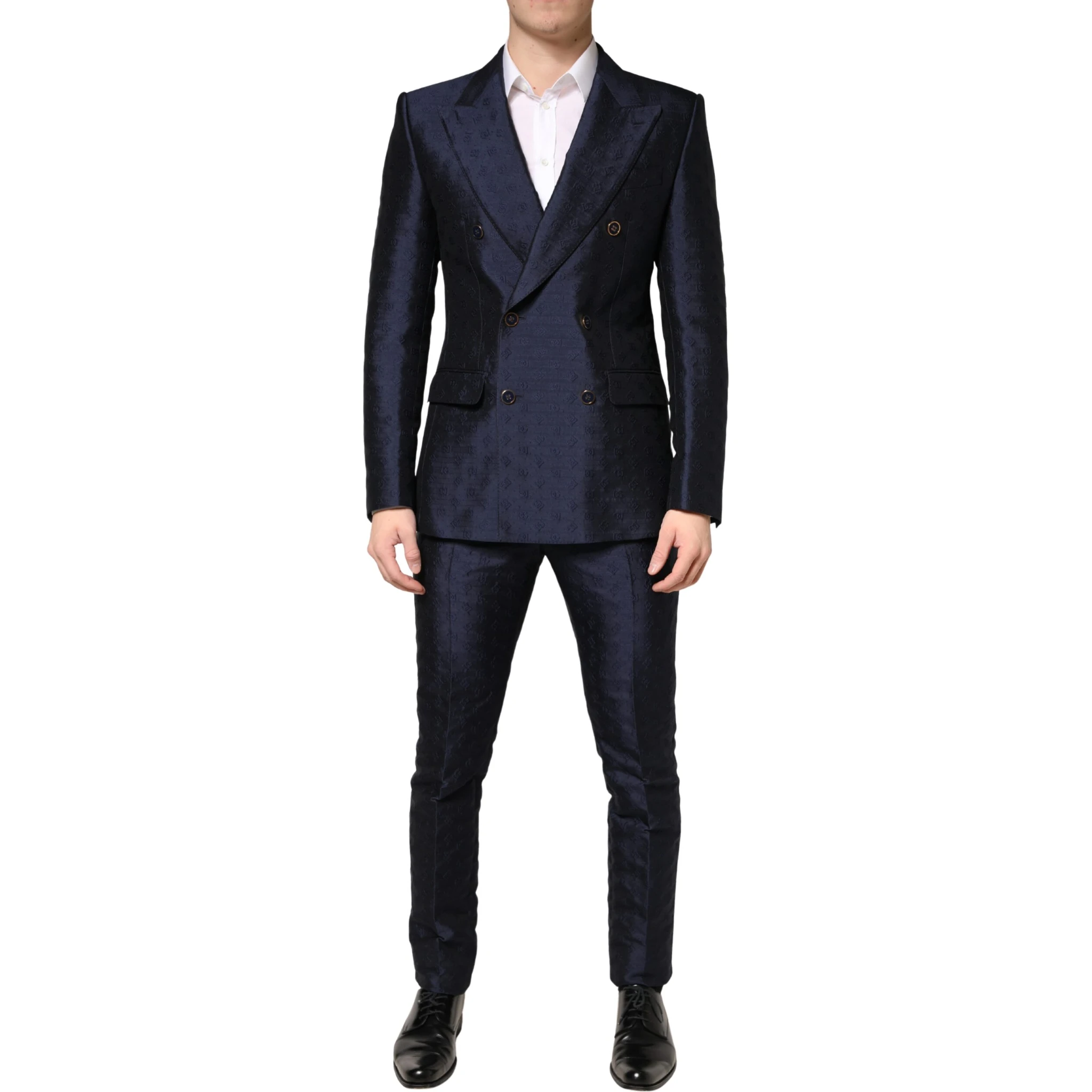 Dark Blue Double Breasted SICILIA 2 PC Suit