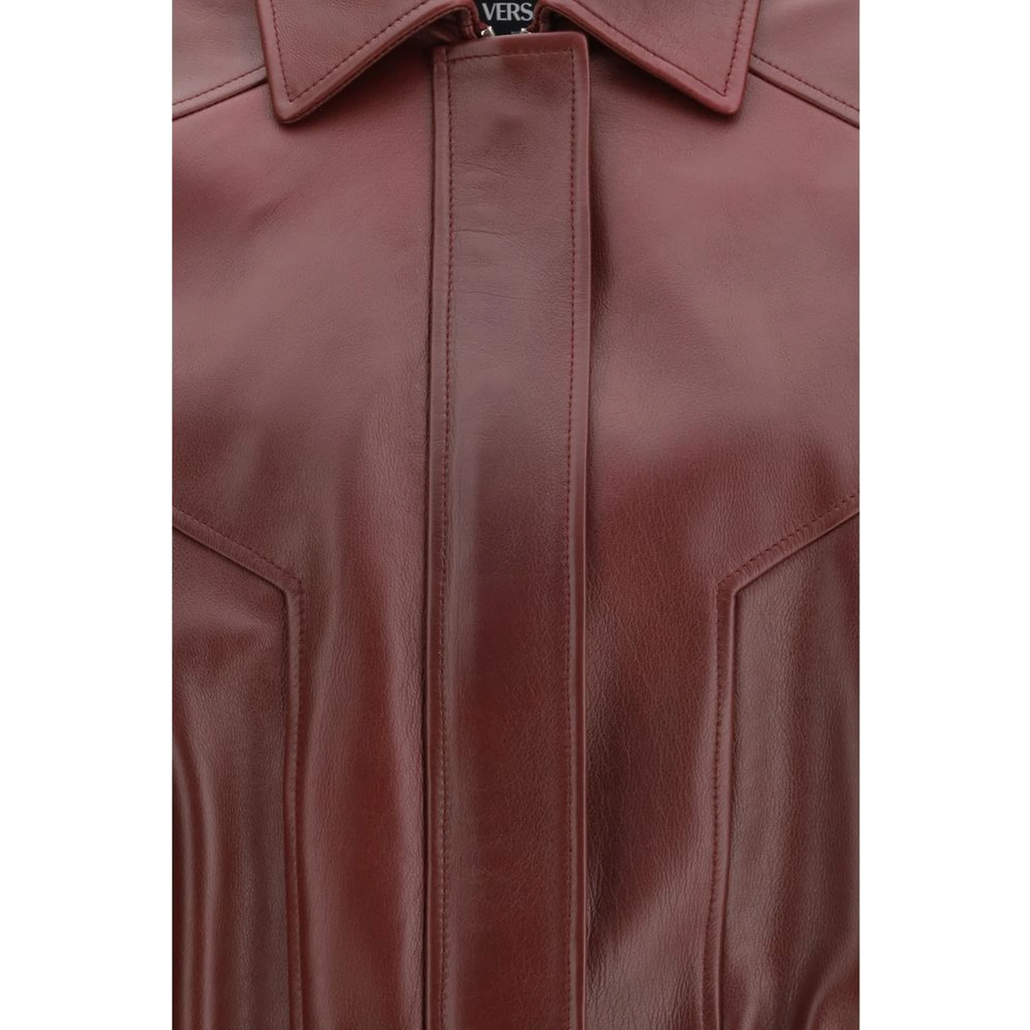 Bordeaux Leather Jacket