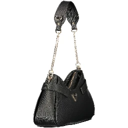 Black Polyurethane Women's Handbag