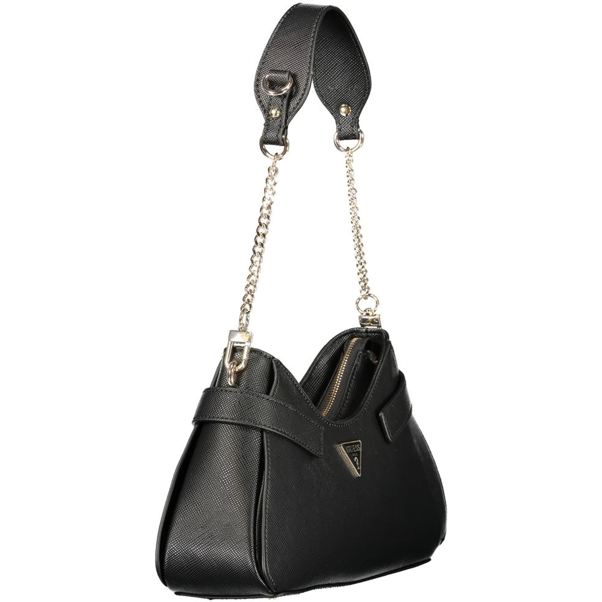 Black Polyurethane Women's Handbag