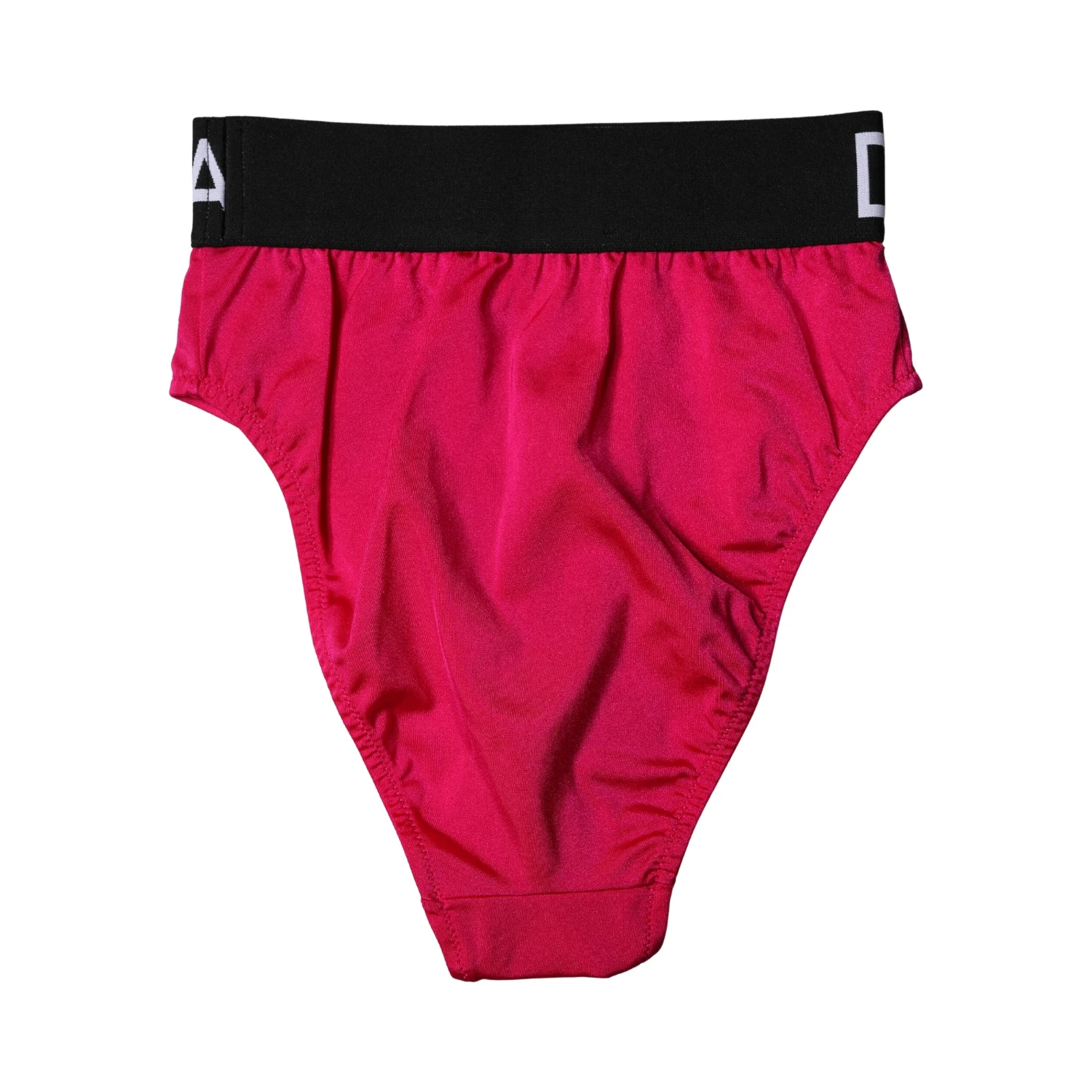 Pink Embellished High-Waist Brief Logo Underwear