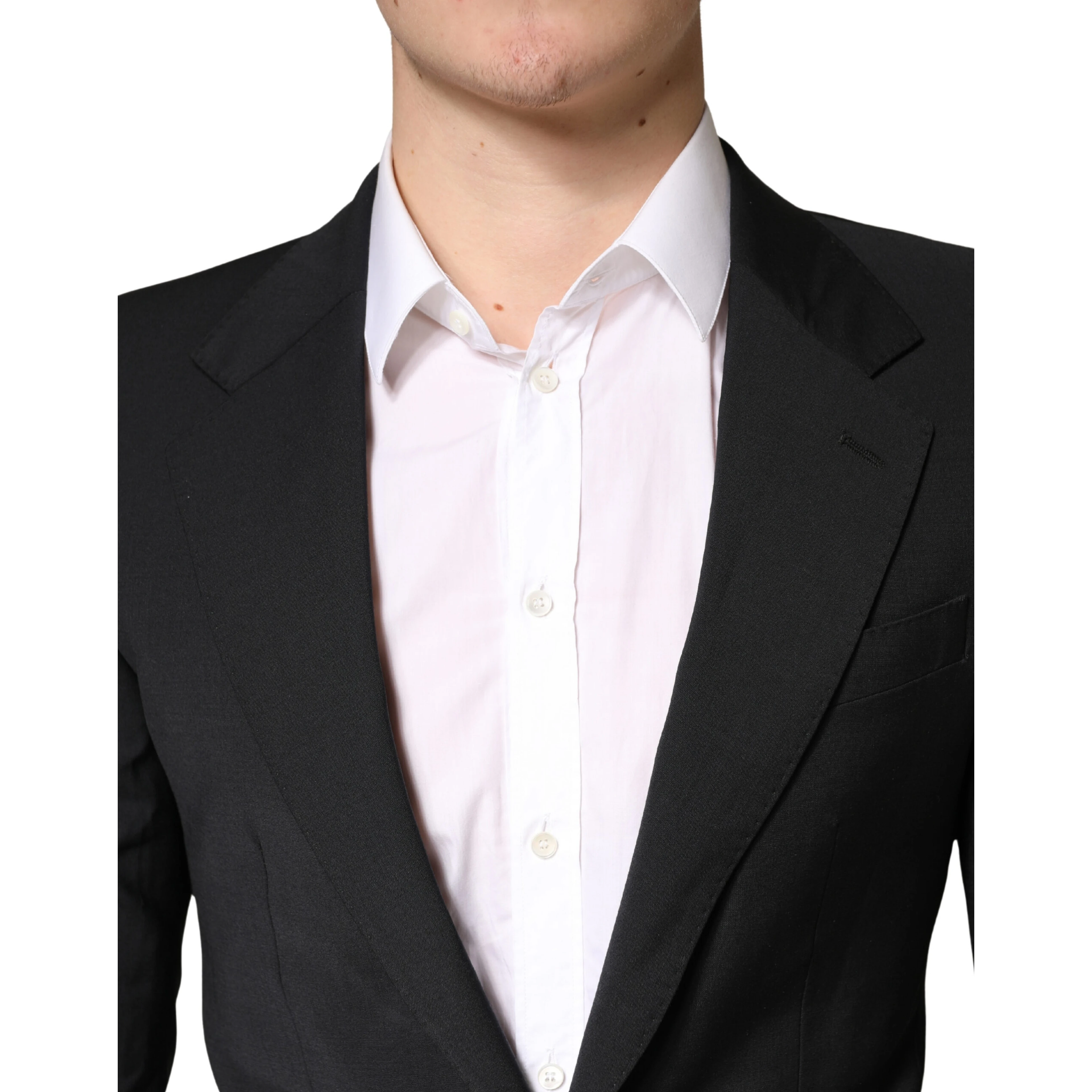 Black MARTINI Single Breasted Tuxedo Blazer