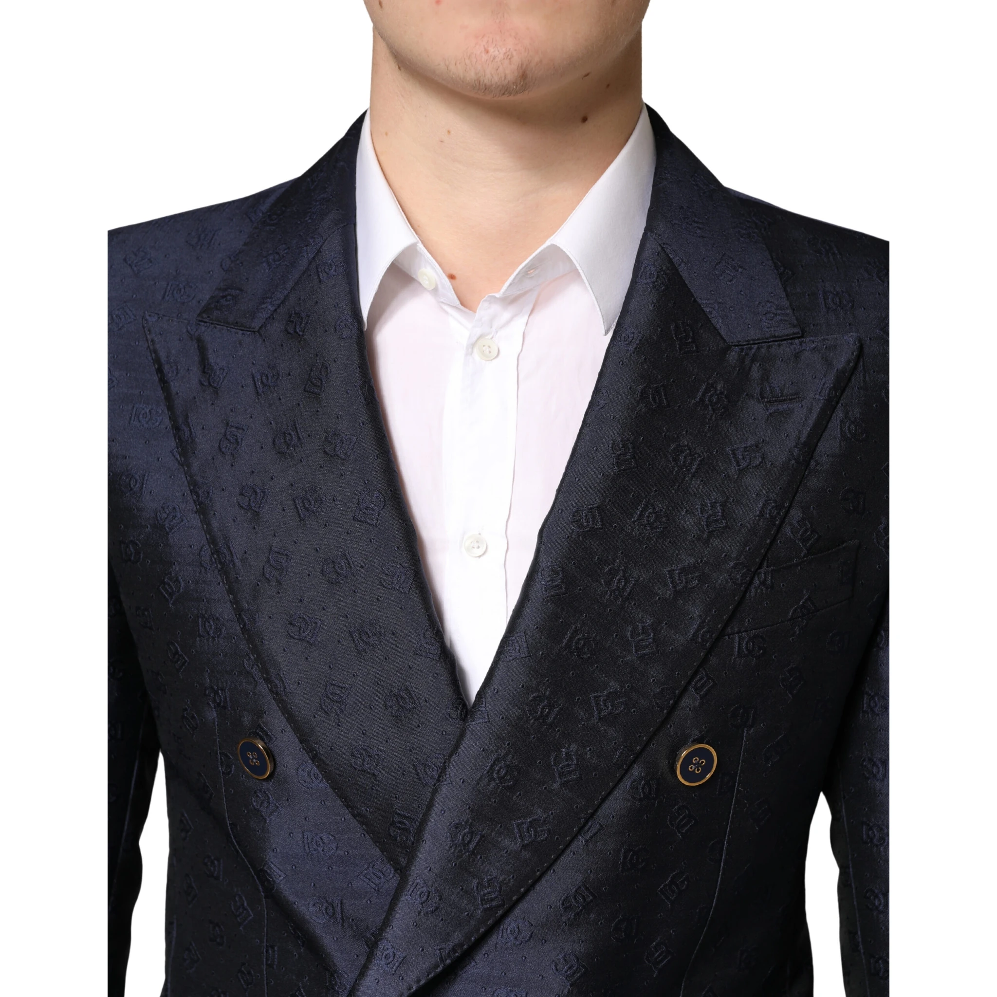 Dark Blue Double Breasted SICILIA 2 PC Suit