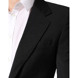 Black MARTINI Single Breasted Tuxedo Blazer
