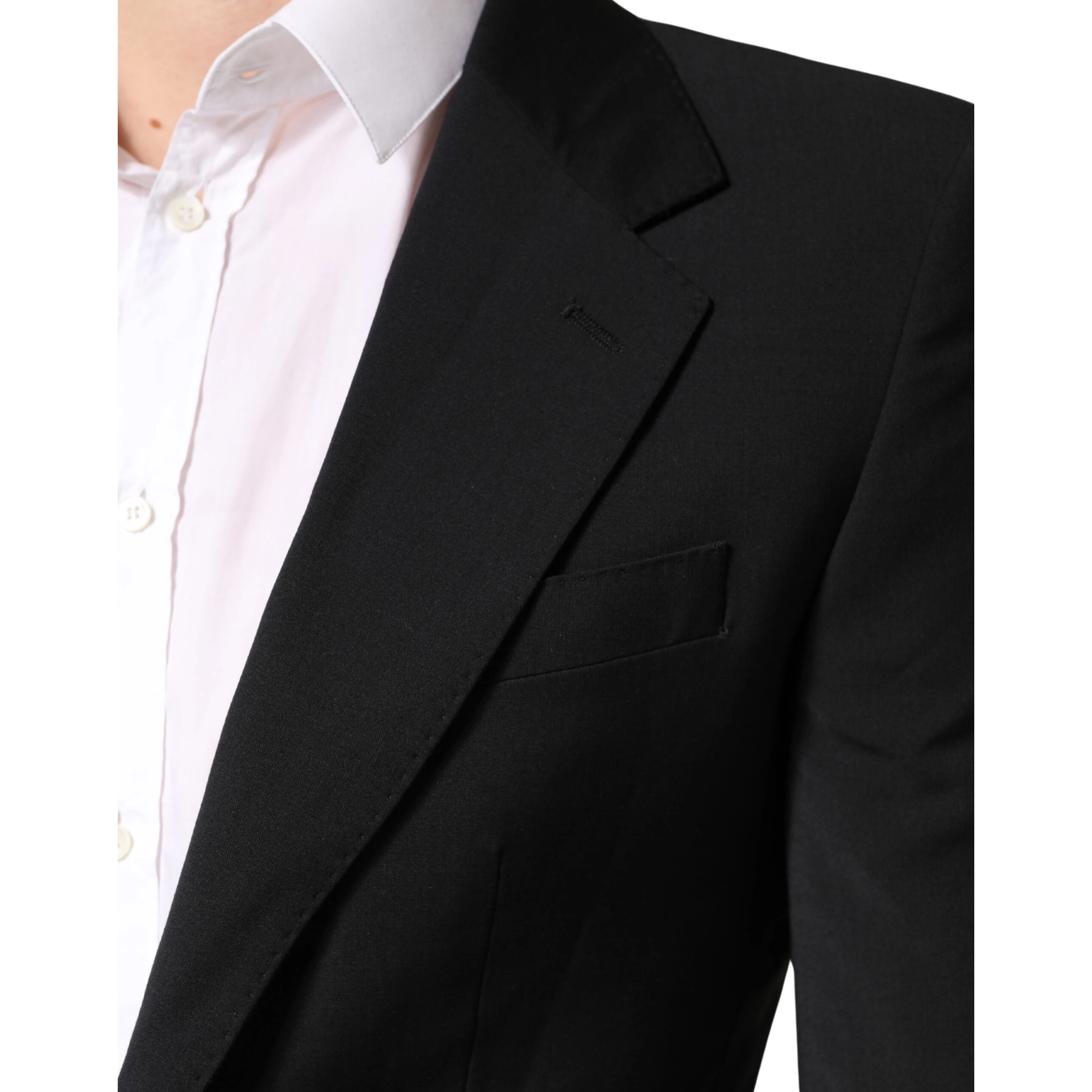 Black MARTINI Single Breasted Tuxedo Blazer