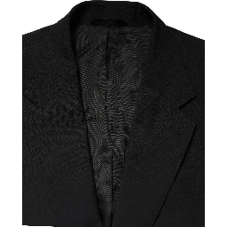 Black MARTINI Single Breasted Tuxedo Blazer
