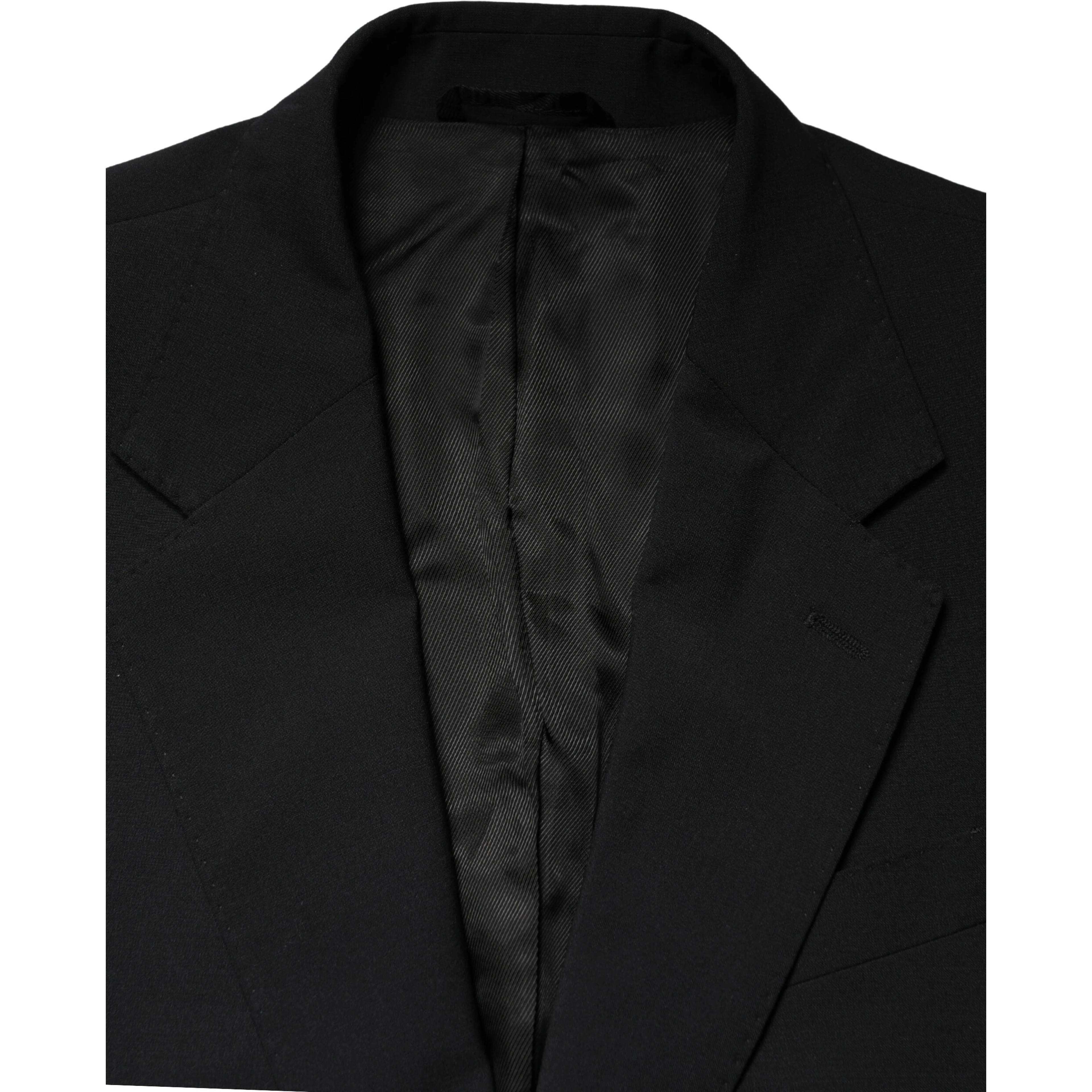 Black MARTINI Single Breasted Tuxedo Blazer