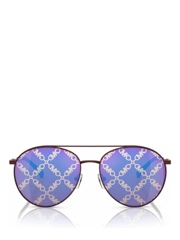 نظارات شمسية معدنية بنية اللون alternative