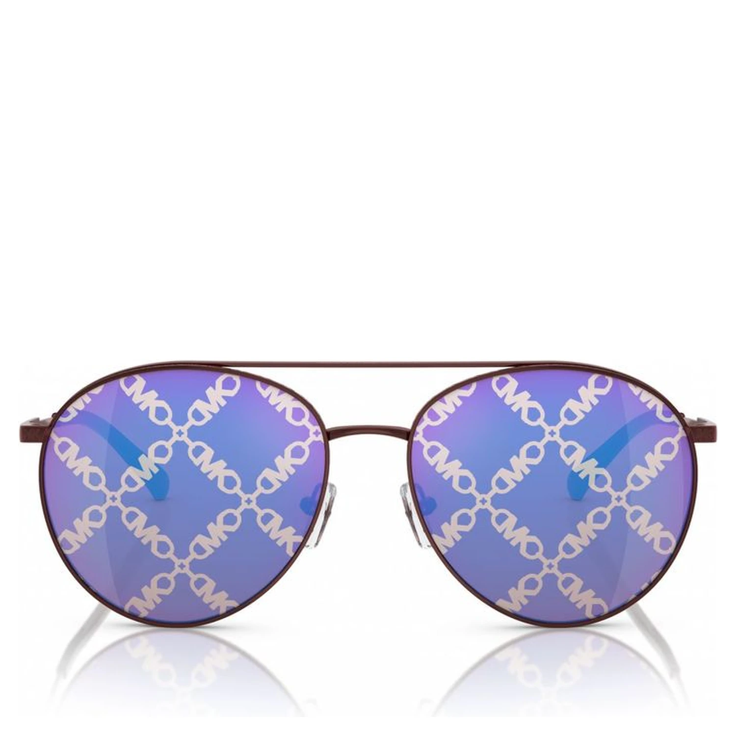 Brown Metal Sunglasses