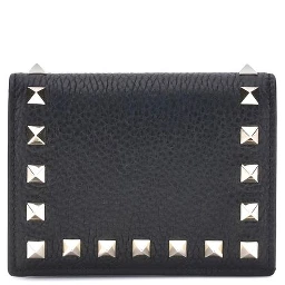 محفظة بوس توروس من جلد العجل الأسود