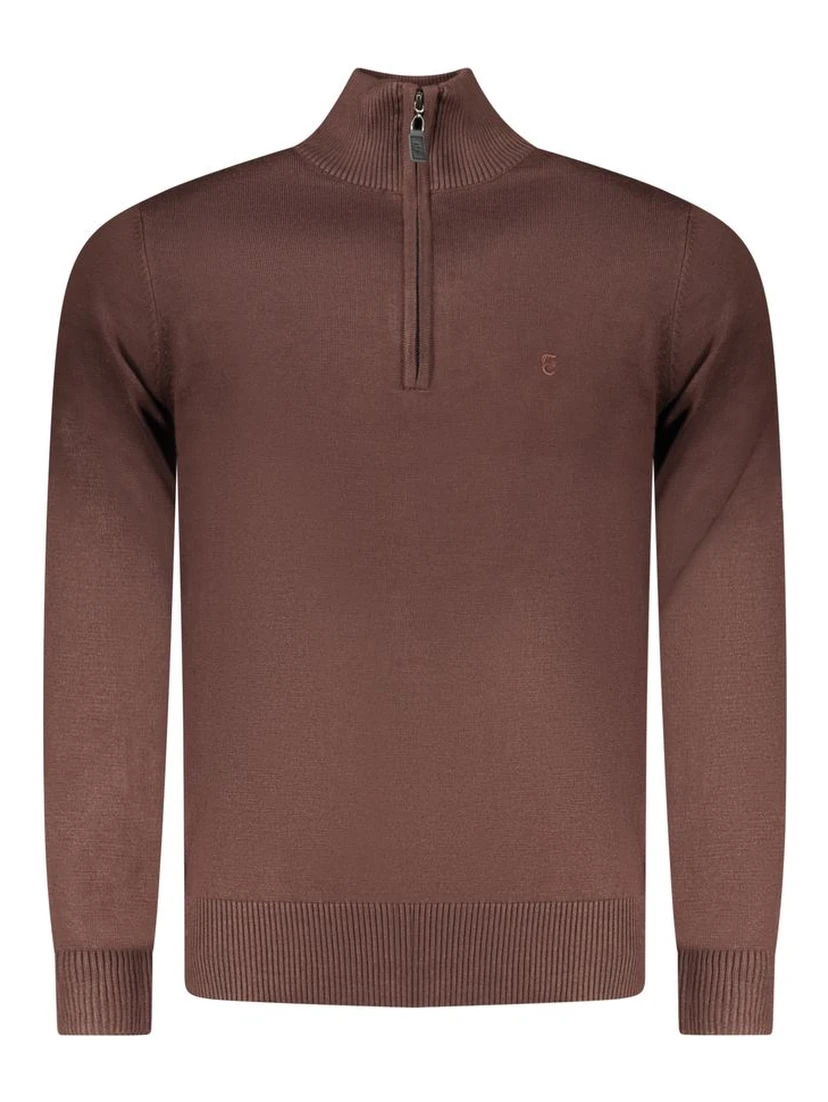 Brown Nylon Sweatshirt