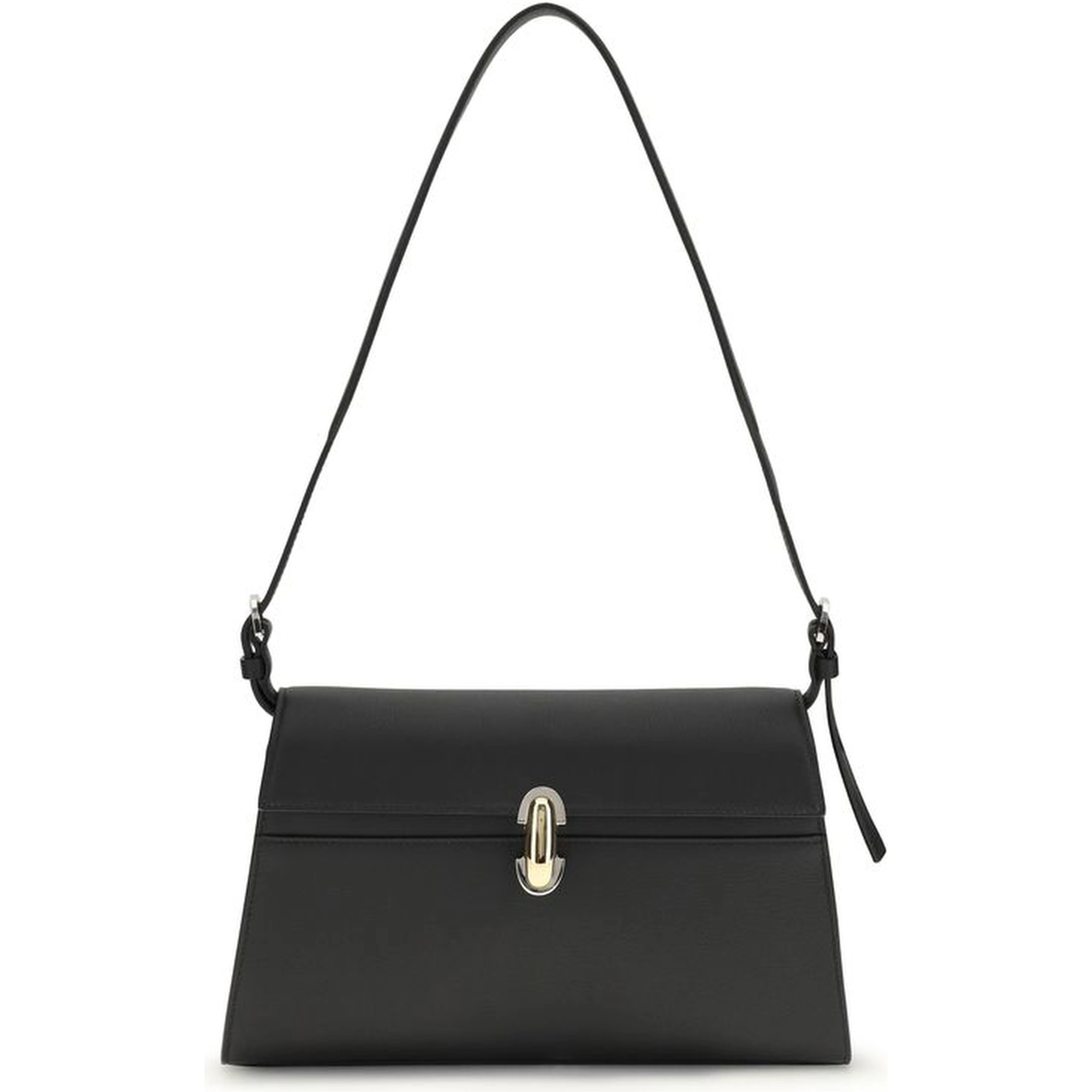Black Calf Leather Bos Taurus Shoulder Bag