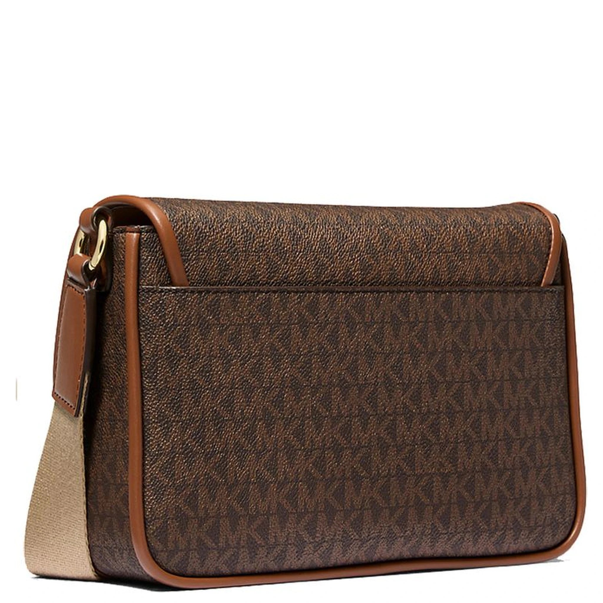 Brown Canvas Crossbody Bag