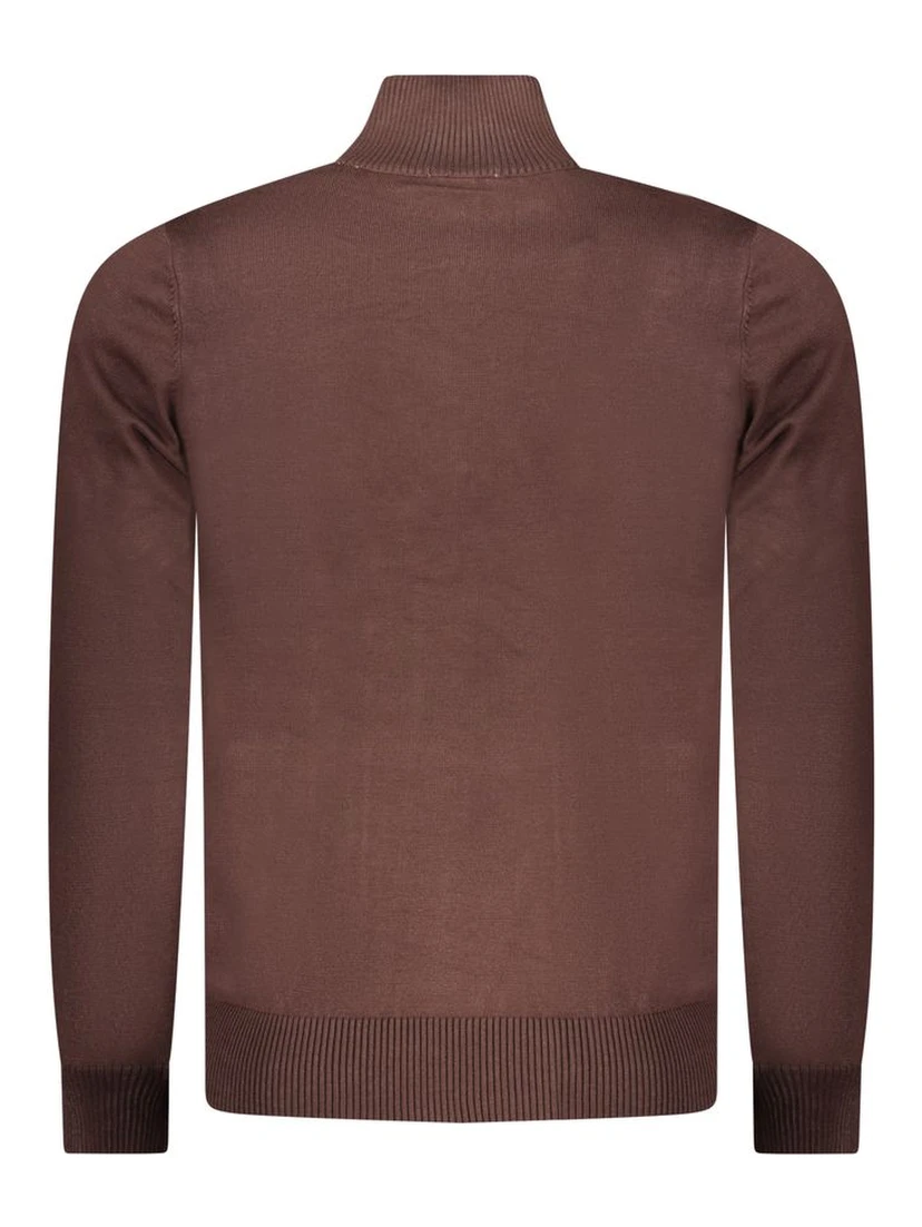 Brown Nylon Sweatshirt