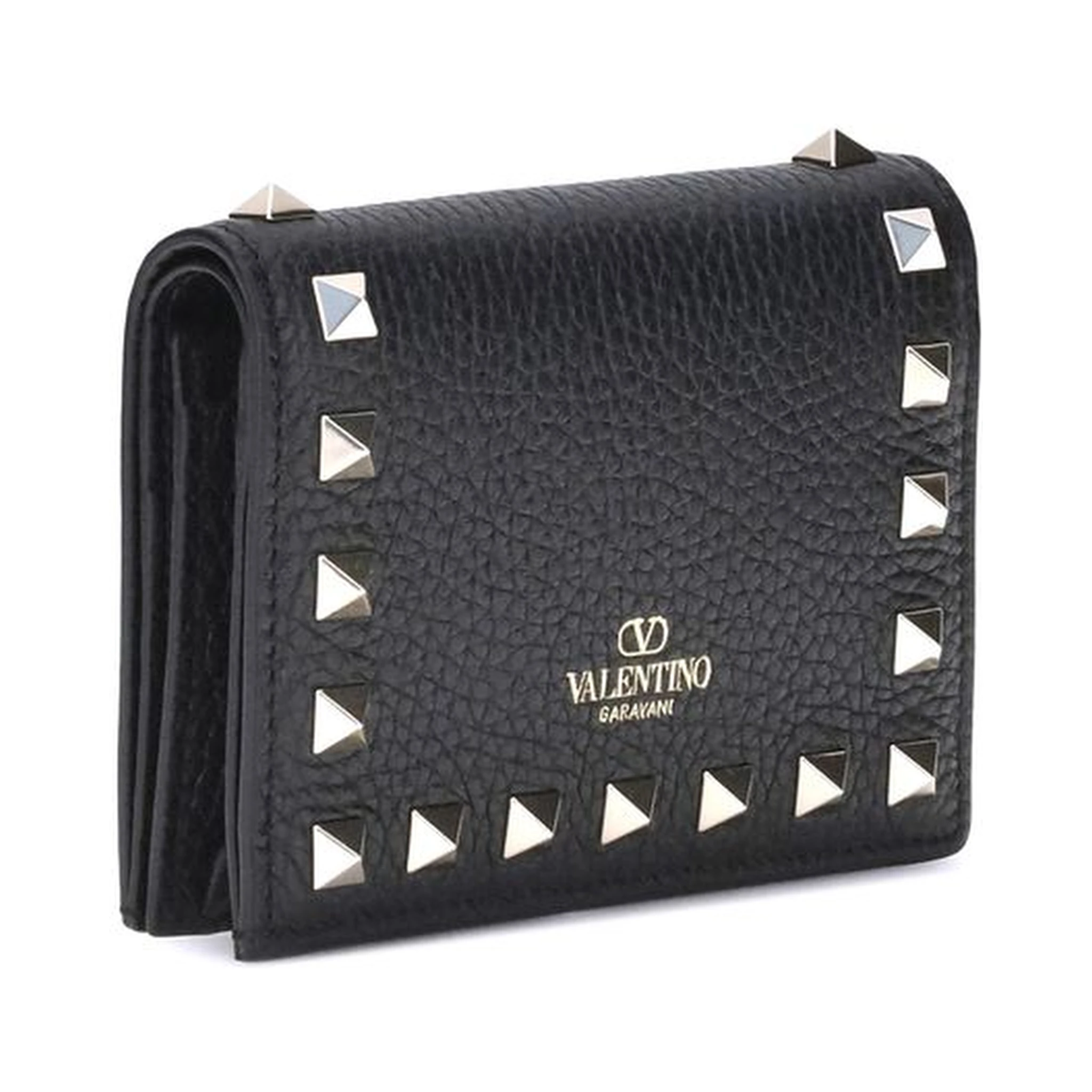 محفظة بوس توروس من جلد العجل الأسود