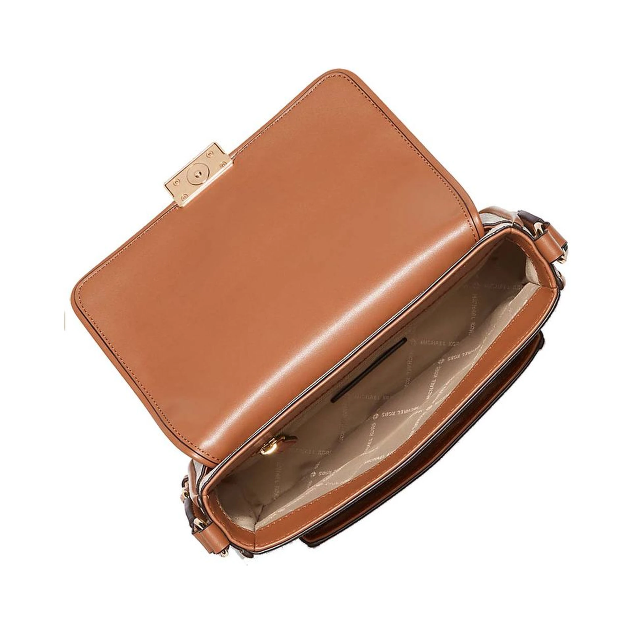 Brown Canvas Crossbody Bag