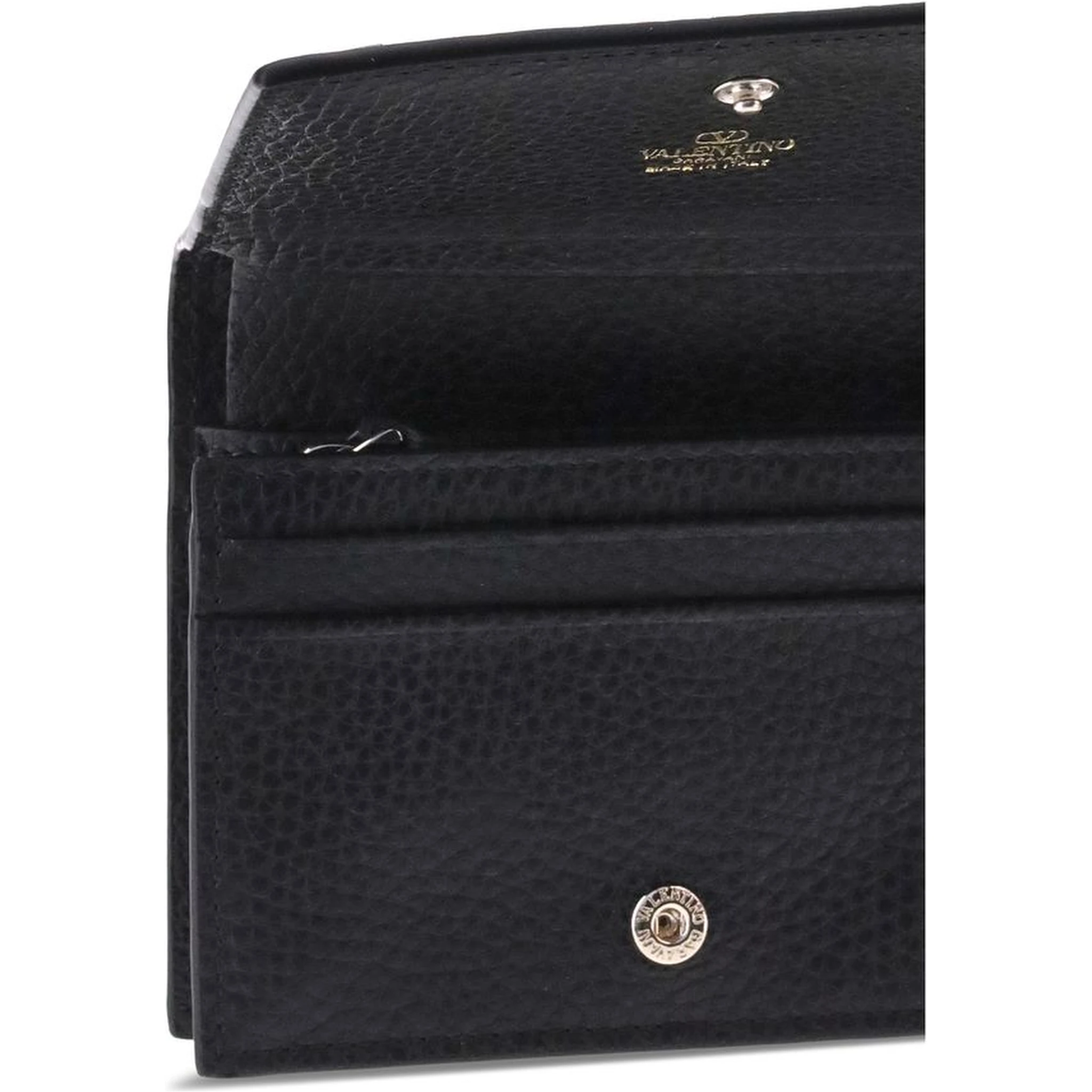 محفظة بوس توروس من جلد العجل الأسود