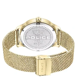 ساعة يد رسمية من الفولاذ المقاوم للصدأ الذهبي