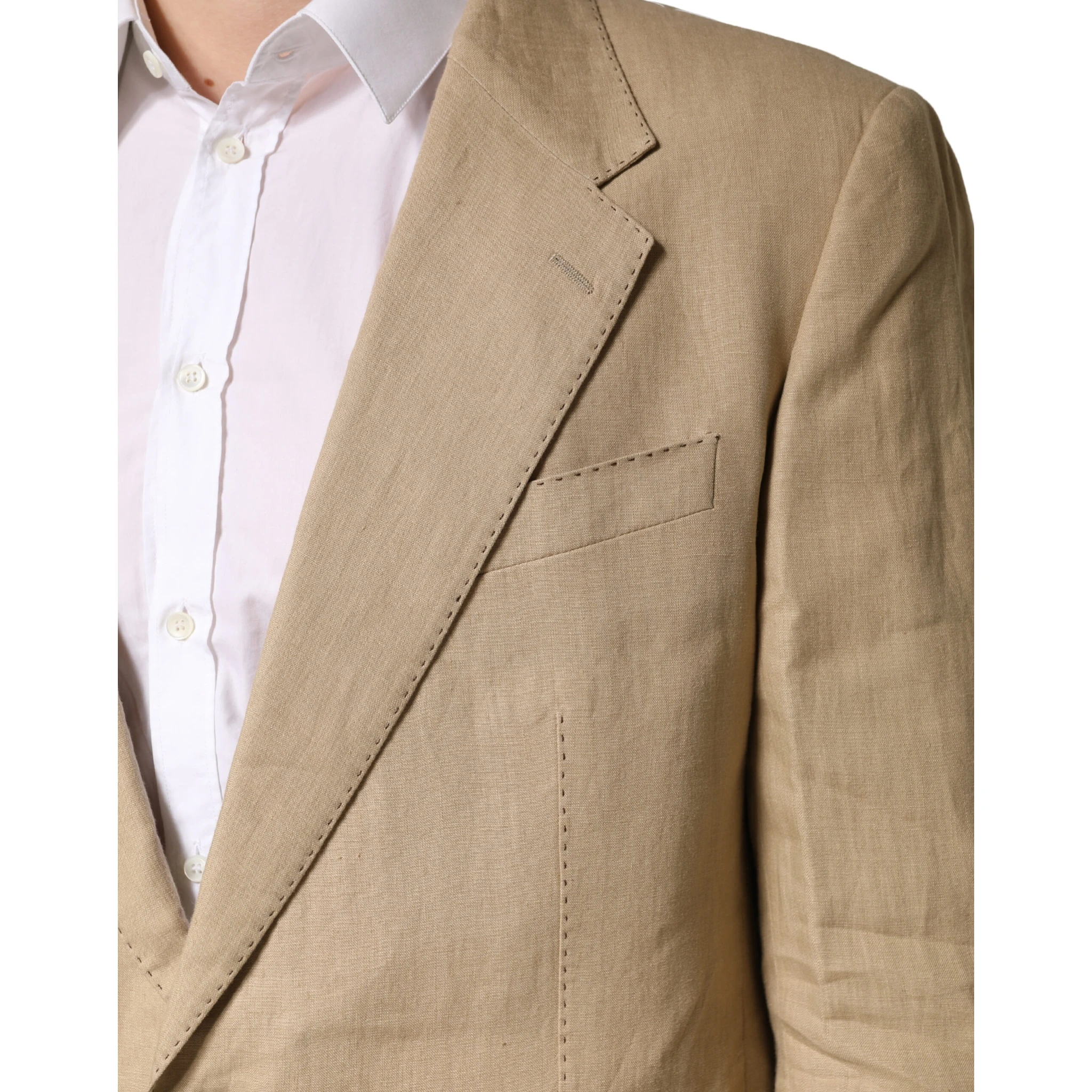 Beige TAORMINA Single Breasted Formal 2 Piece Suit