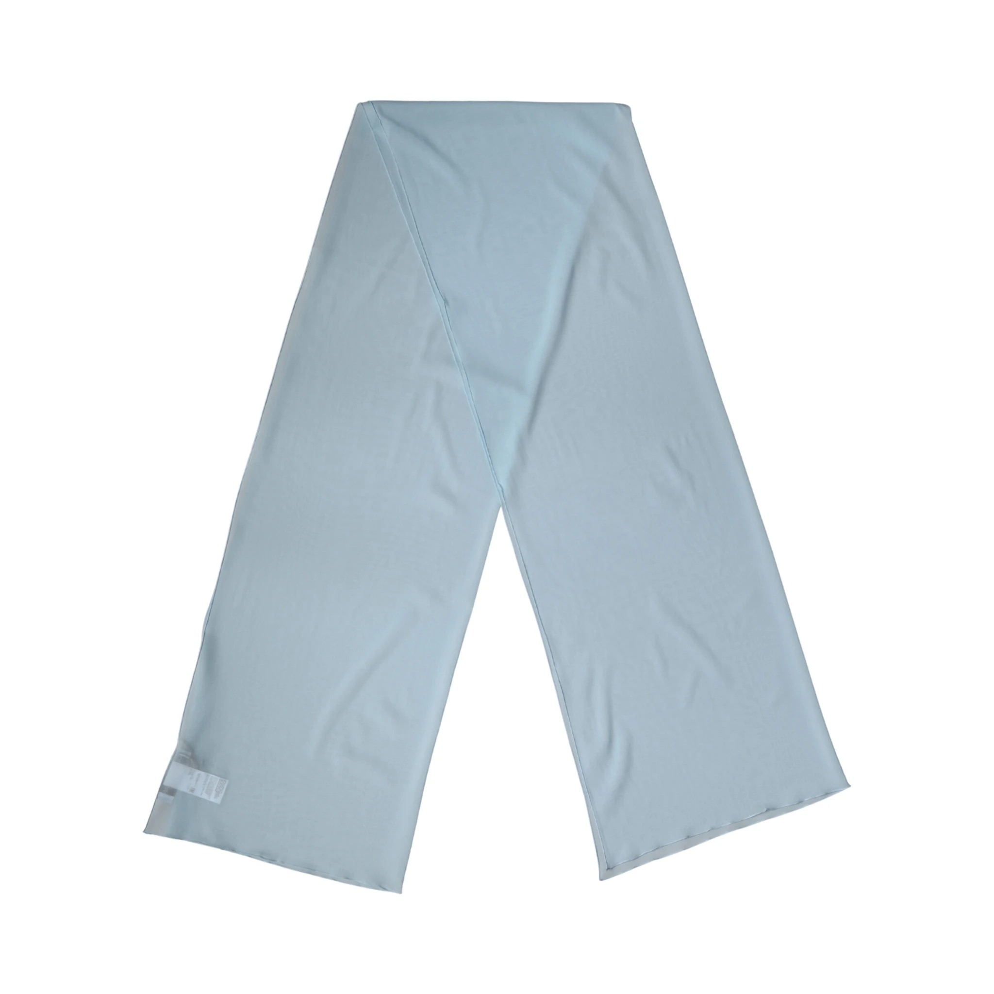 Light Blue Silk Neck Wrap Shawl Stole 200cm x 64cm  Scarf
