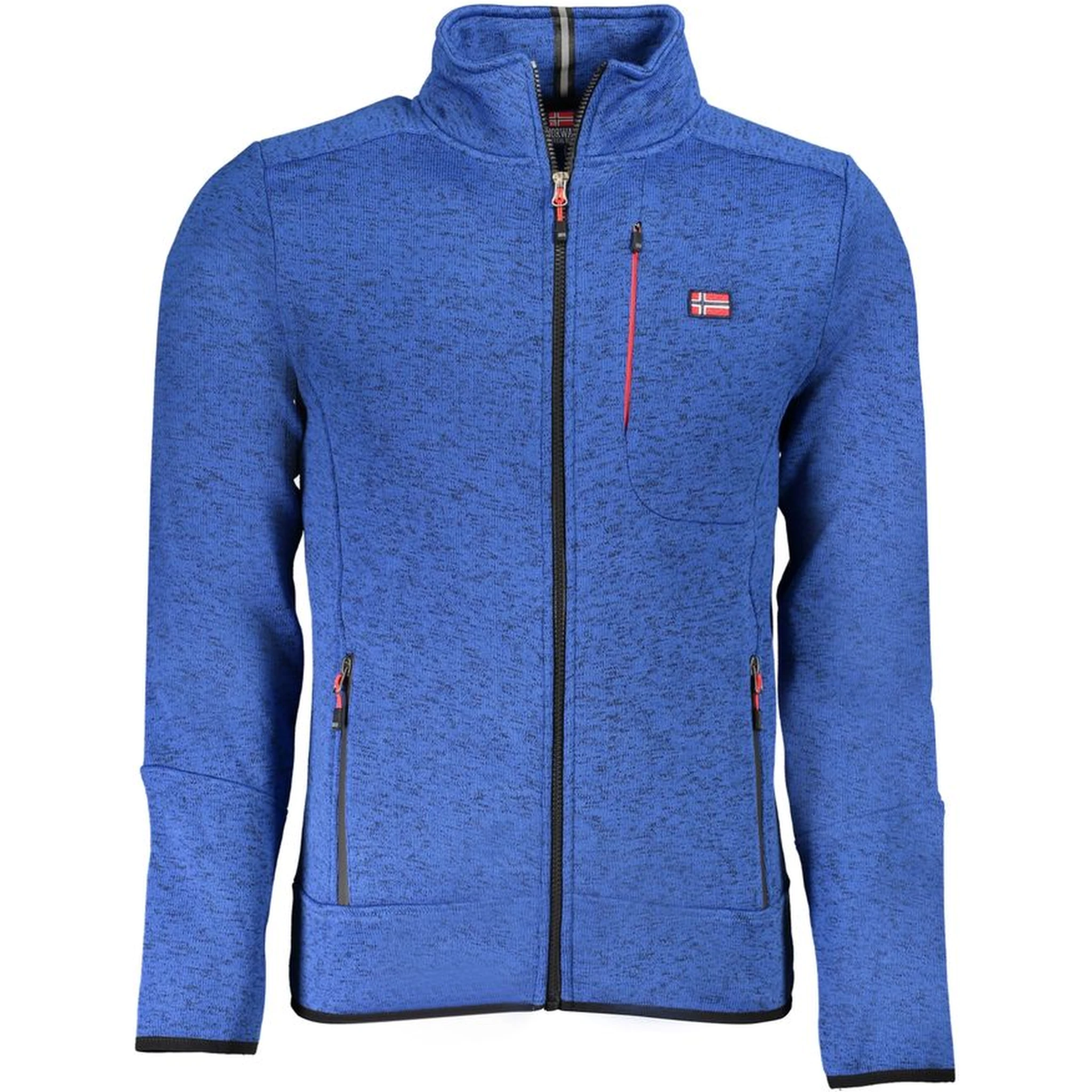 Blu Polyester Men Sweatshirt