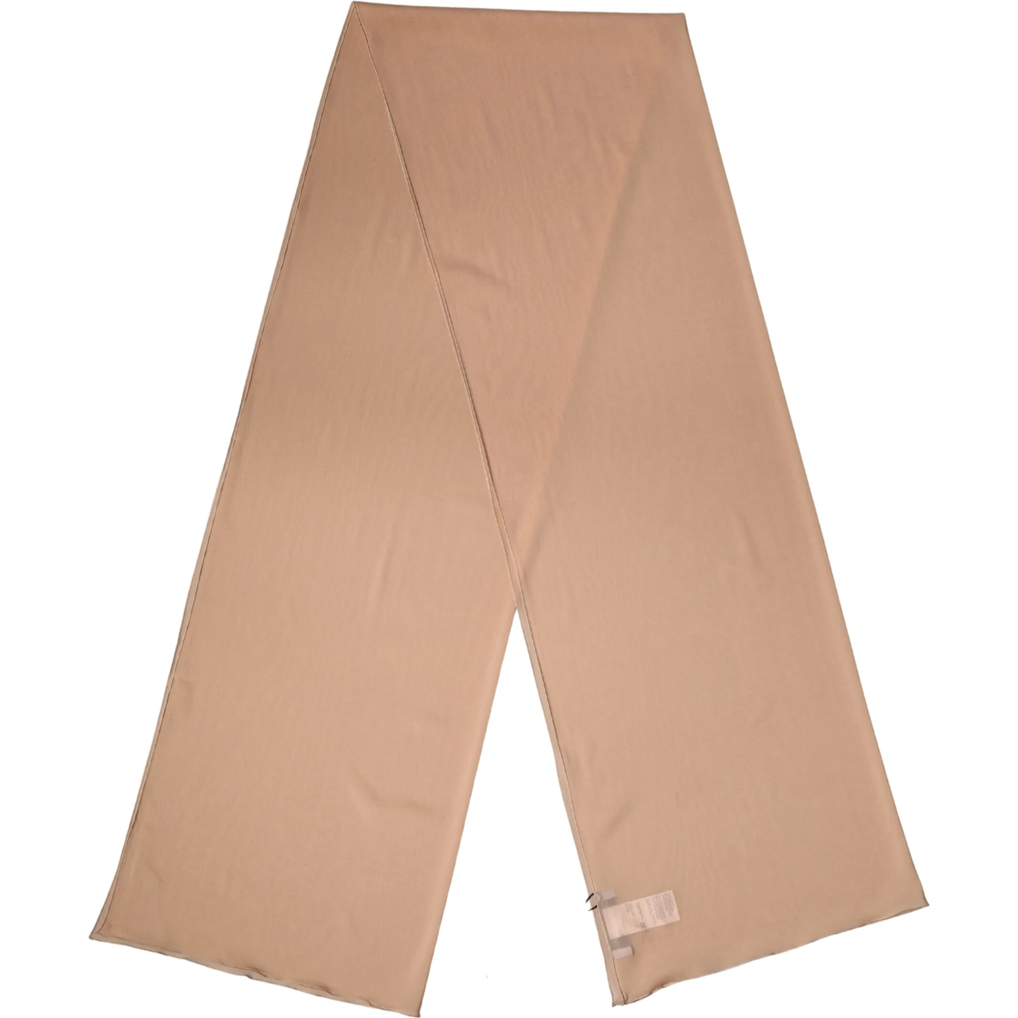 Beige Silk Neck Wrap Shawl Women Stole 200cm x 64cm Scarf