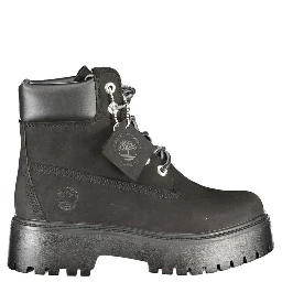 Black Leather Women Boot