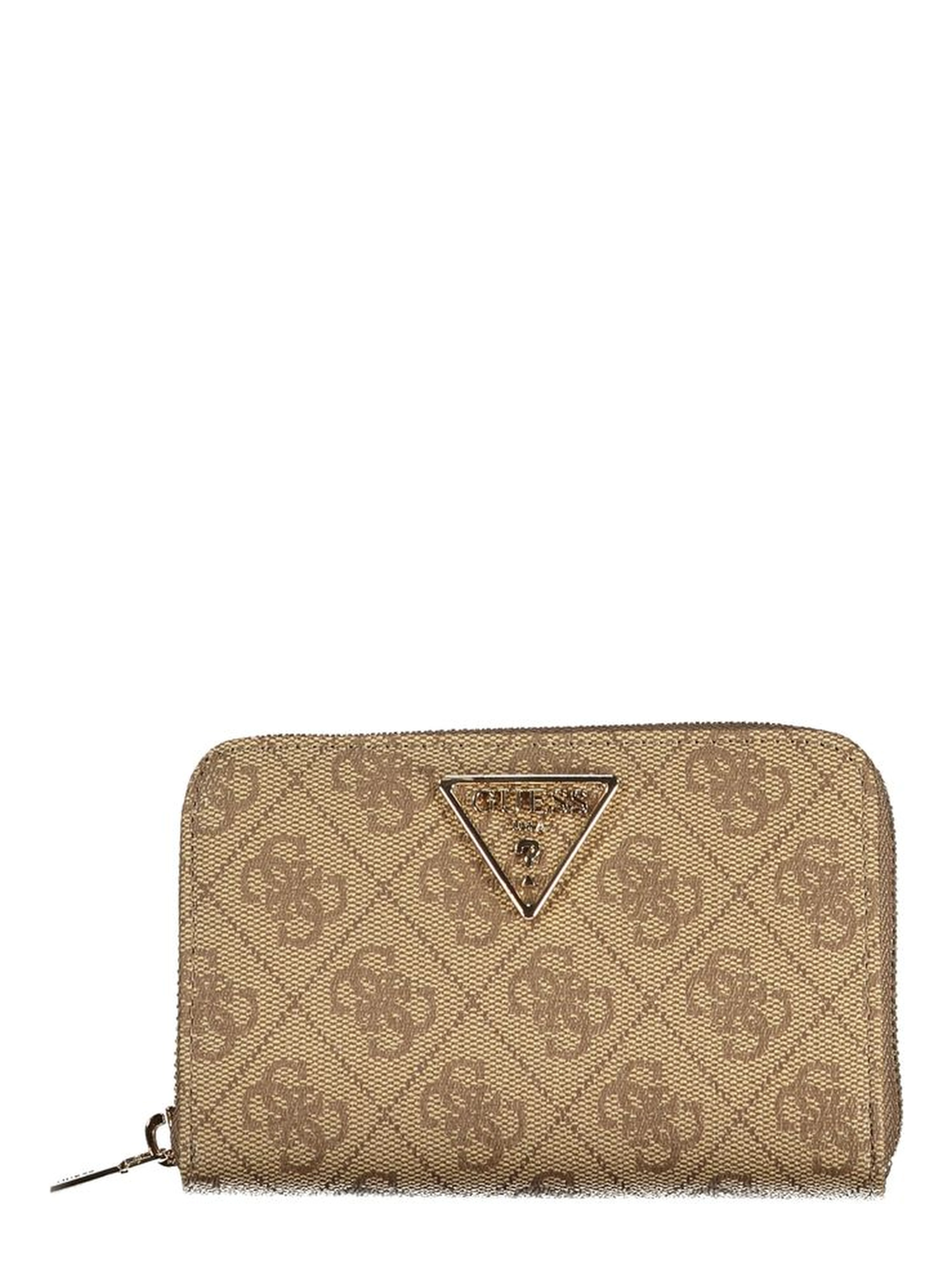 Beige Polyurethane Women Wallet