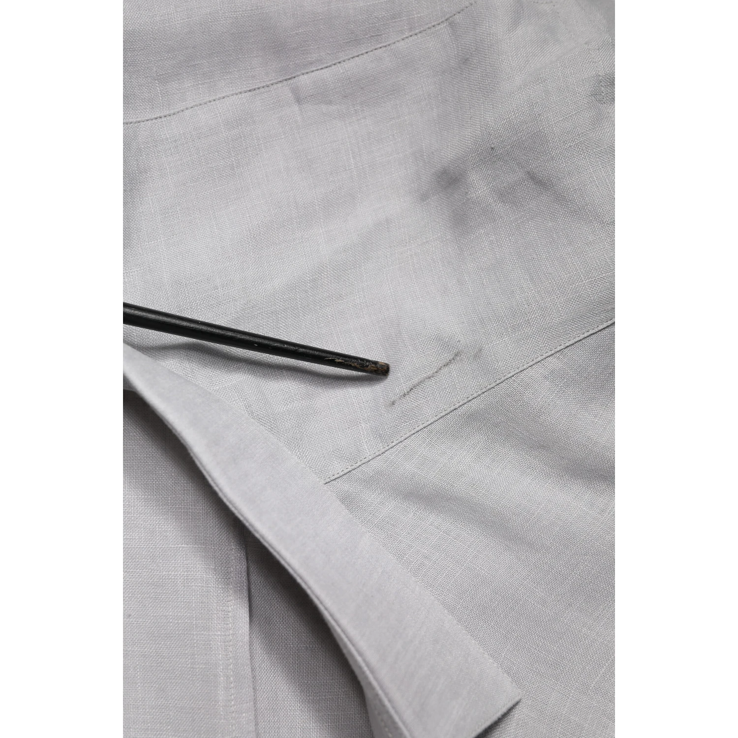 Gray GOLD Linen Long Sleeves Dress Men Shirt
