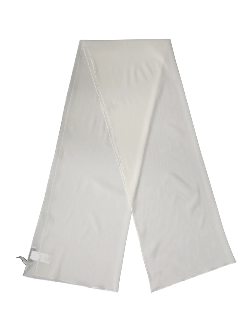 Off White Silk Neck Wrap Shawl Stole 200cm x 64cm Scarf