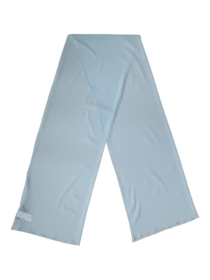 Light Blue Silk Neck Wrap Shawl Stole 200cm x 64cm  Scarf