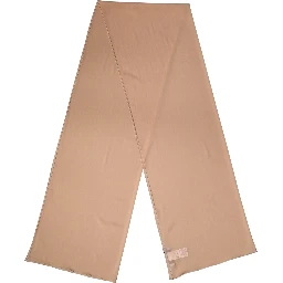 Beige Silk Neck Wrap Shawl Women Stole 200cm x 64cm Scarf