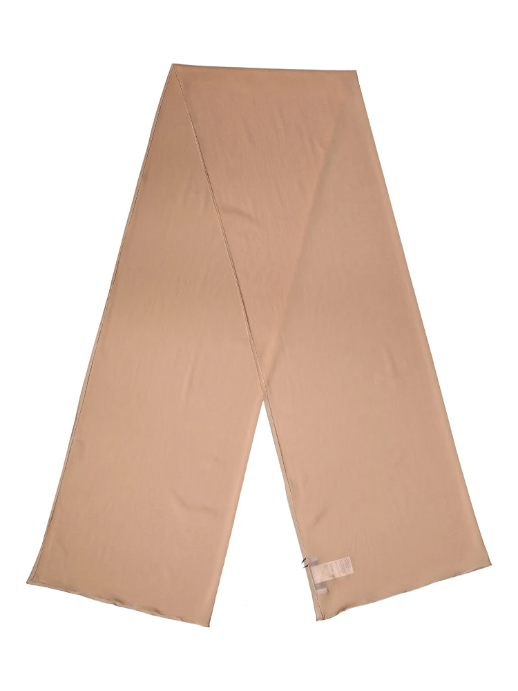 Beige Silk Neck Wrap Shawl Women Stole 200cm x 64cm Scarf alternative