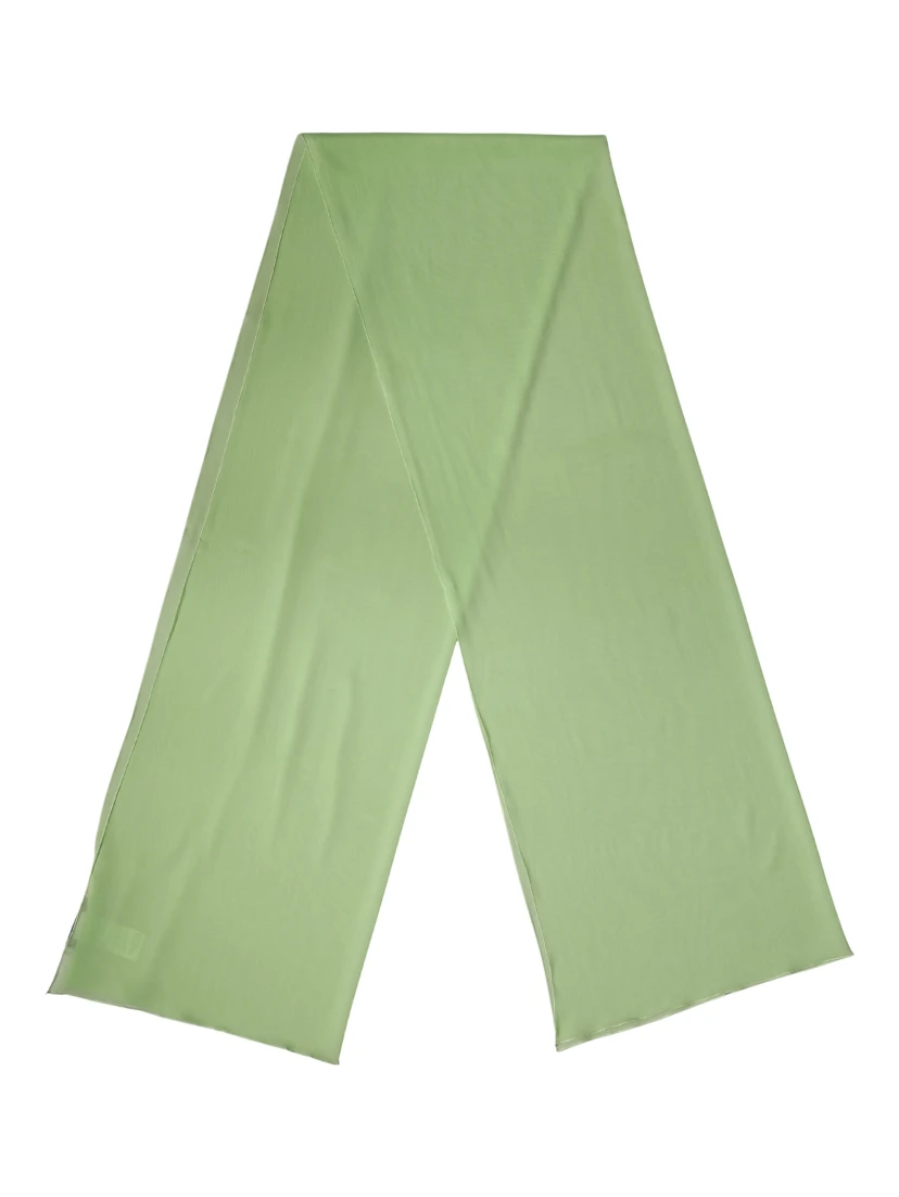 Light Green Silk Neck Wrap Shawl Stole 200cm x 64cm  Scarf