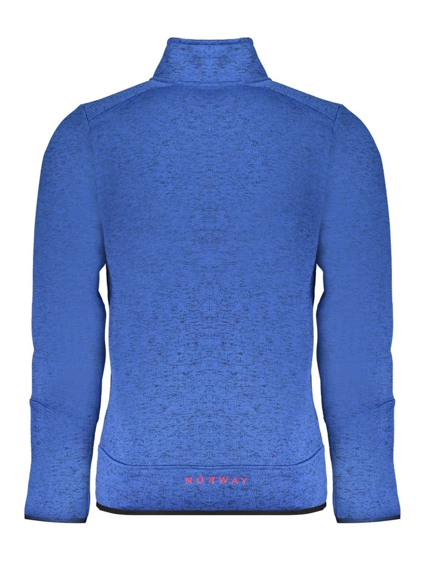 Blu Polyester Men Sweatshirt